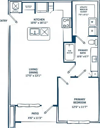 A1HC | 1 bed 1 bath | 817 sq ft A1HC | 1 bed 1 bath | 817 sq ft