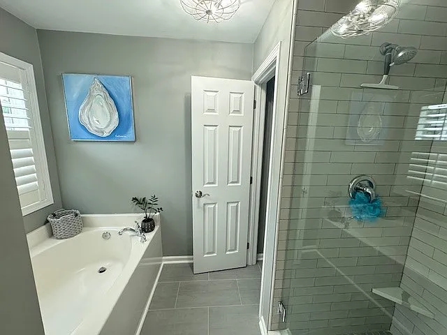 Master Bathroom - full soak tub, shower separate and water closet.