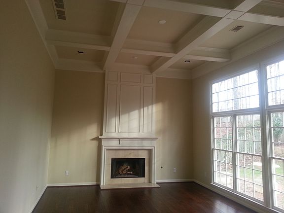 Living room with high ceiling