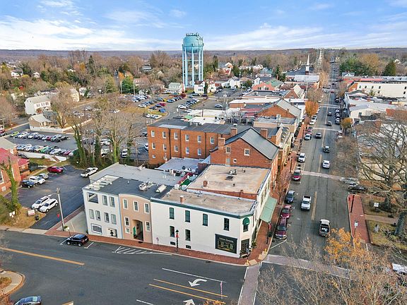 Alexandria Pike at bottom, Main Street on the right