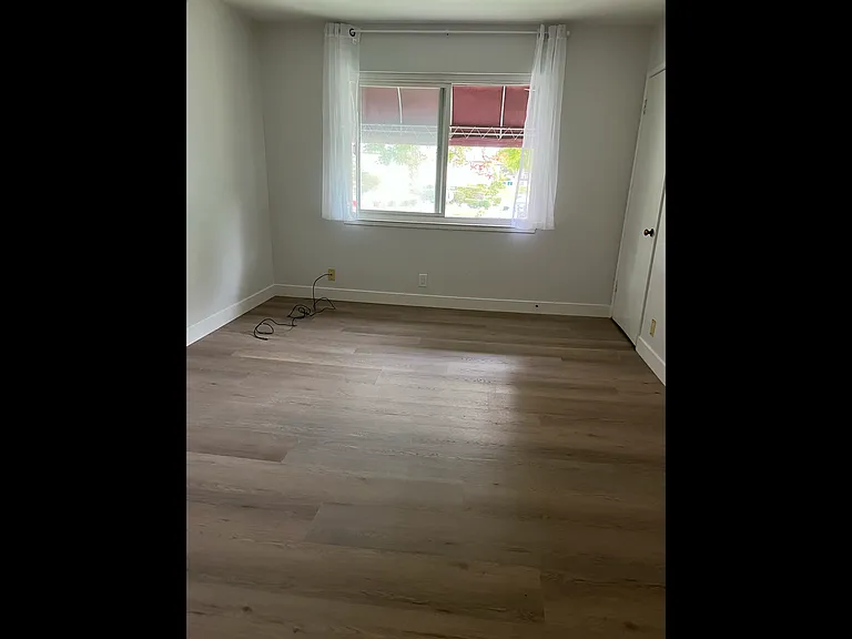 Living room with new flooring