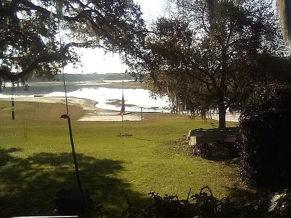 View from deck back too lake