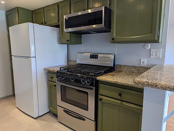 Kitchen with new fridge