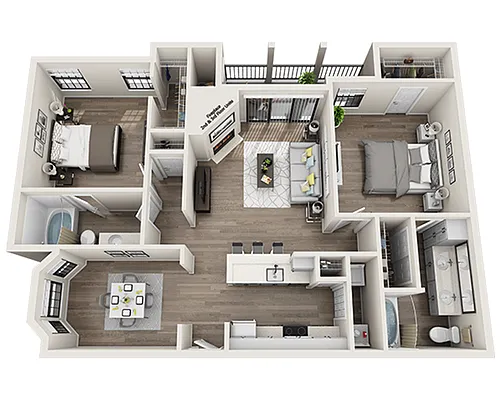 Floor plan The Granbury (B2B)