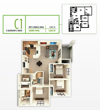 Floor plan C1