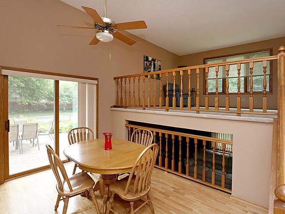 Dining room with sliding door to outdoor patio