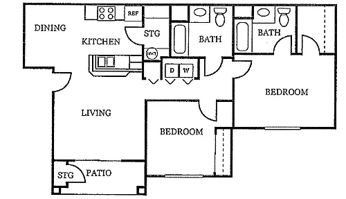 Floor plan 2X2