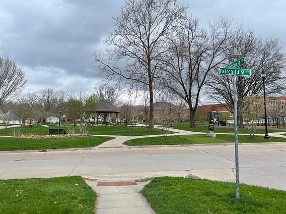 A city park located right across the street.