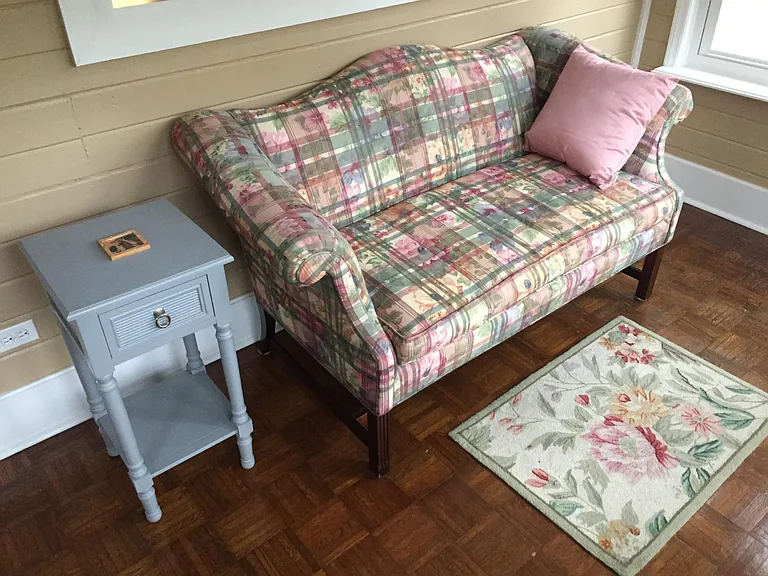 Couch in Sunroom
