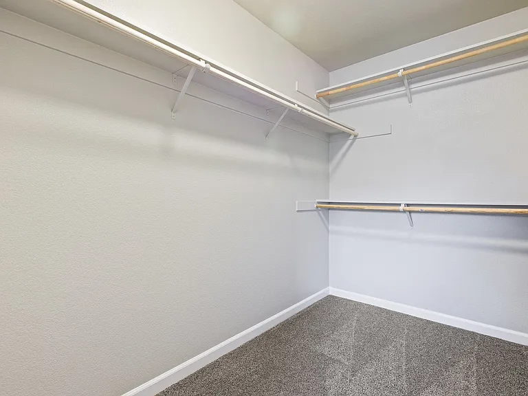 Spacious walk in closet