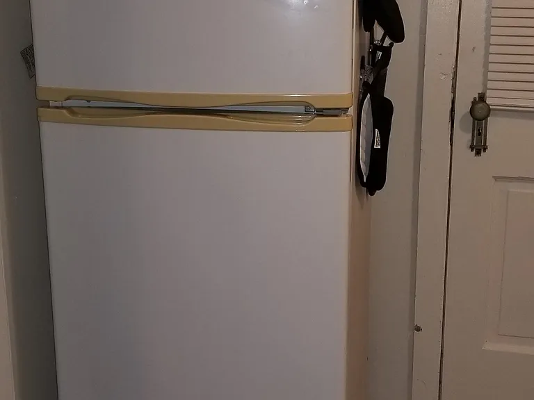 Fridge/ Freezer; Not pictured but we have a 12 cup coffee maker