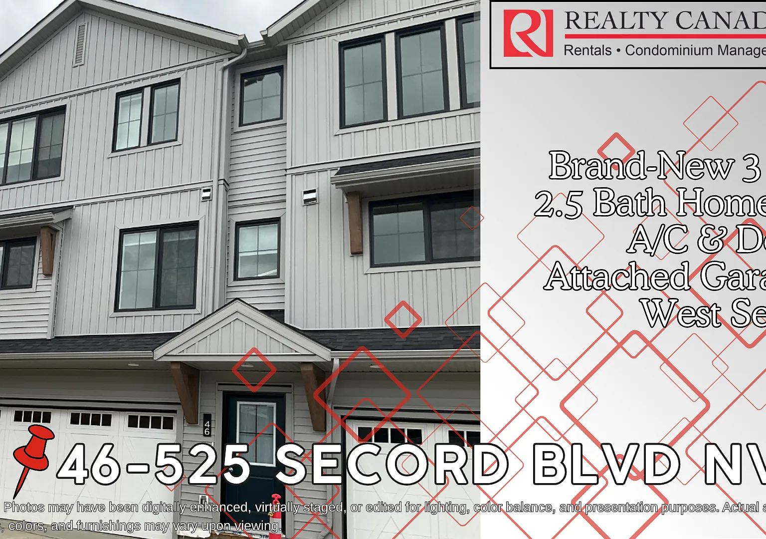 (PN 1246) Brand-New 3-Bedroom Home with A/C & Double Garage in West Secord — Photo 1