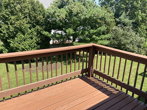 Freshly painted deck