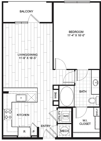 Floor plan A6A