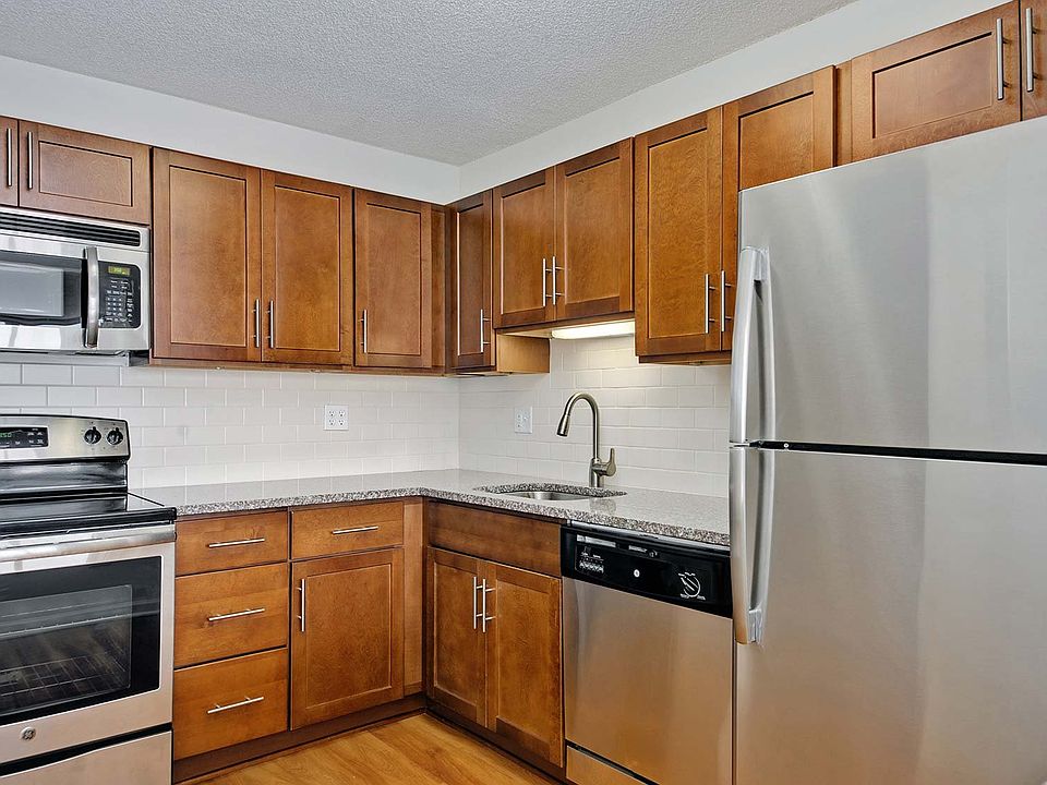 Kitchens feature stainless steel appliances and great cabinet space