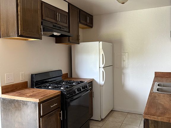 Stove and oven hood have been replaced as well.