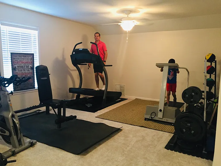 Second Upstairs Large Suite. We used as an at home gym.