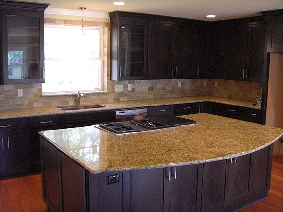 maple cabinets and granite counter tops
