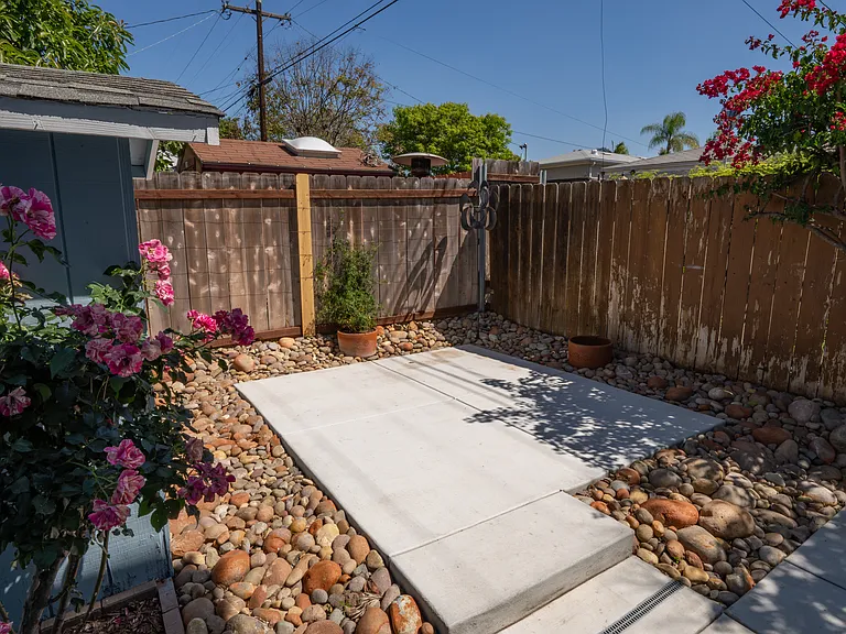 Private patio area.