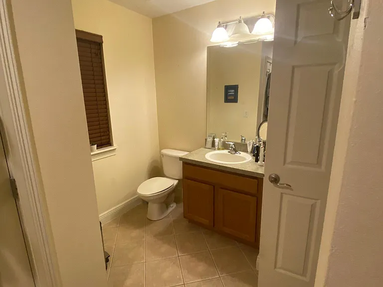 Bathroom with tub and shower