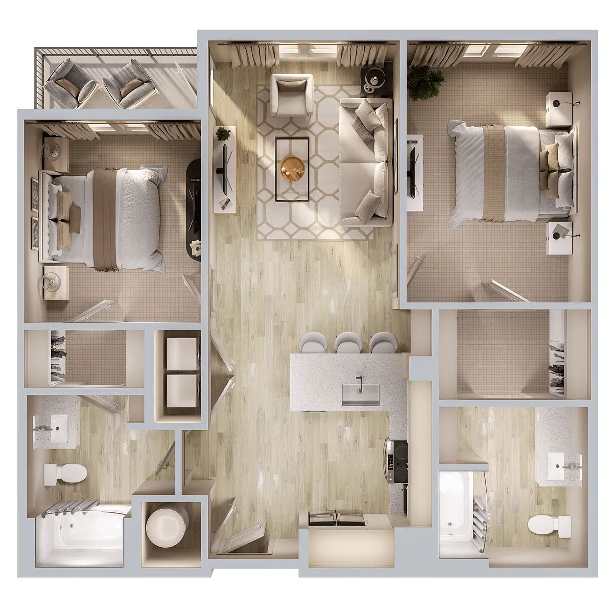 Floor plan B1AP