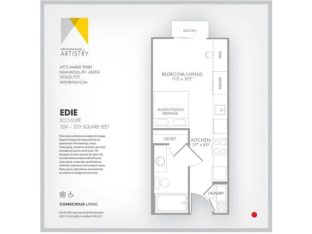 Floor plan Edie (EcoSuite)