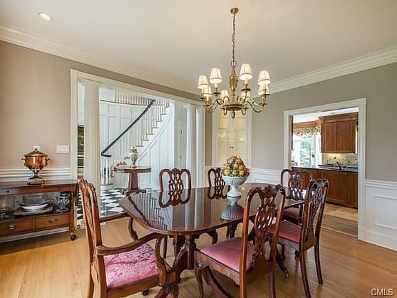 Spacious and bright Formal Dining Room off center hall-