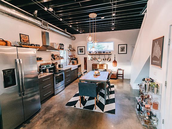 Dining / Kitchen Half bath in the door on the right