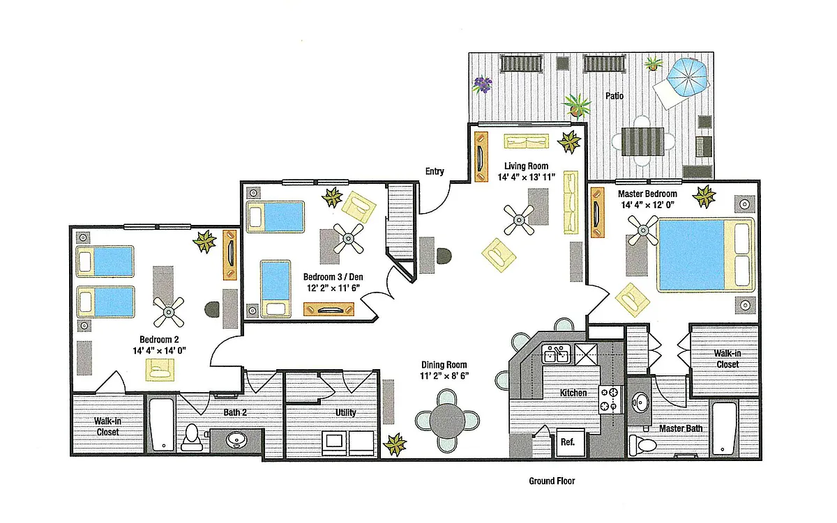 Floor plan Corsican Villa