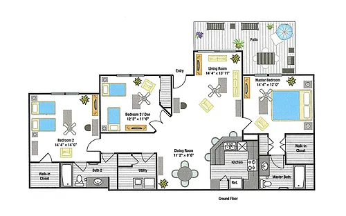 Floor plan Corsican Villa