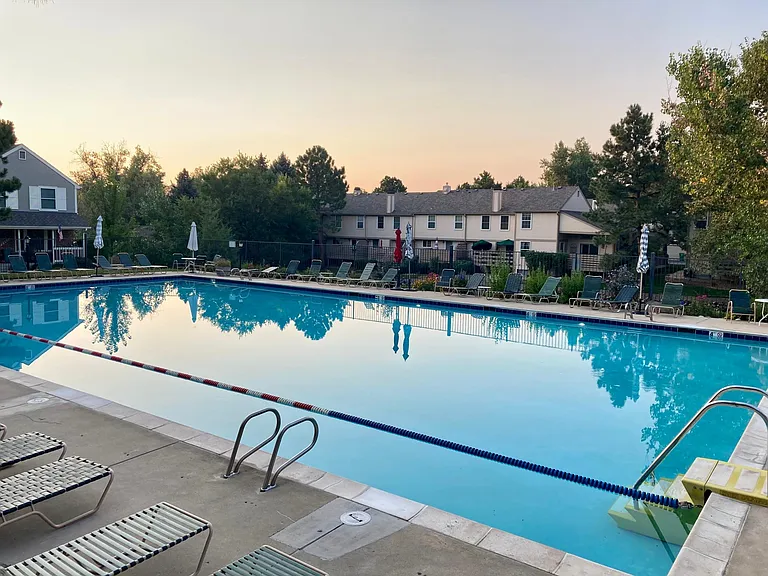Pool with lap lane