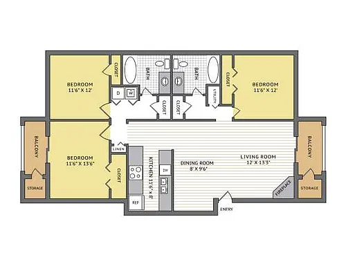 Floor plan Wildwood Renovated