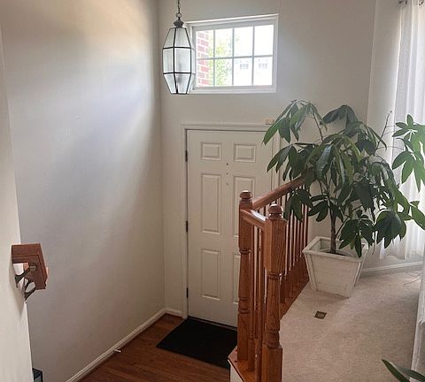 High ceiling foyer