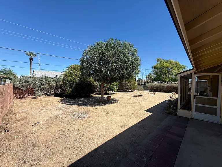 Fenced in yard