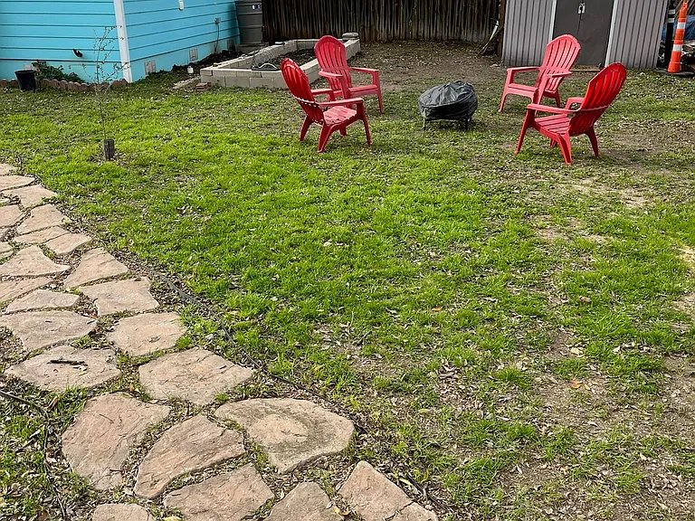 Backyard / separate back house currently rented to very quiet tenant (private entrace and fence to separate yards)
