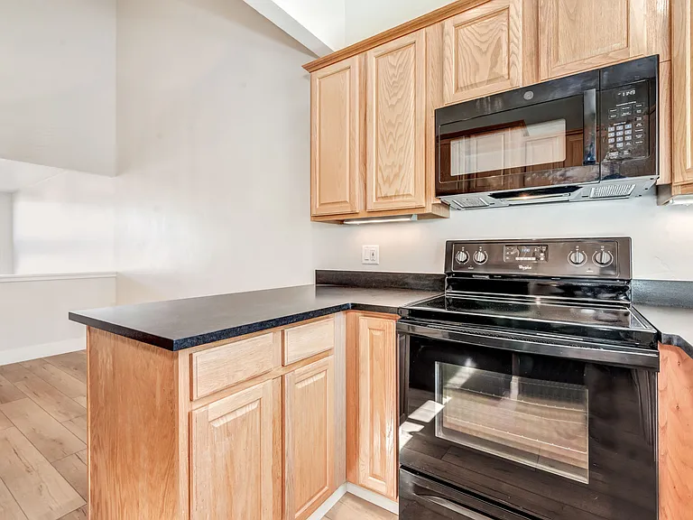 Kitchen with granite counters