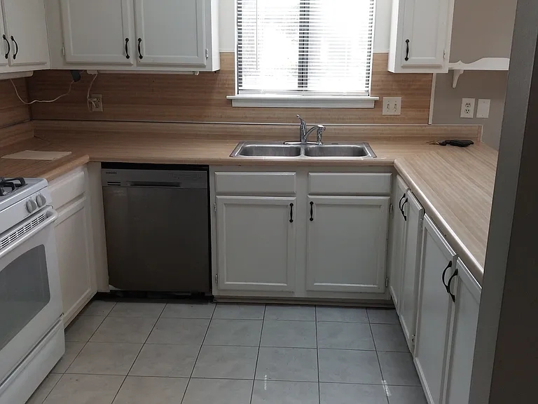 Kitchen with tile floor