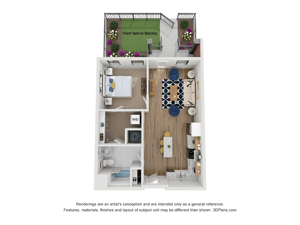 Floor plan 1 Bedroom