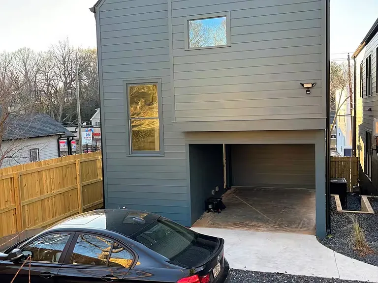 Carport parking for two maximum