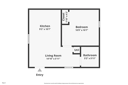 Floor plan 1 Bedroom