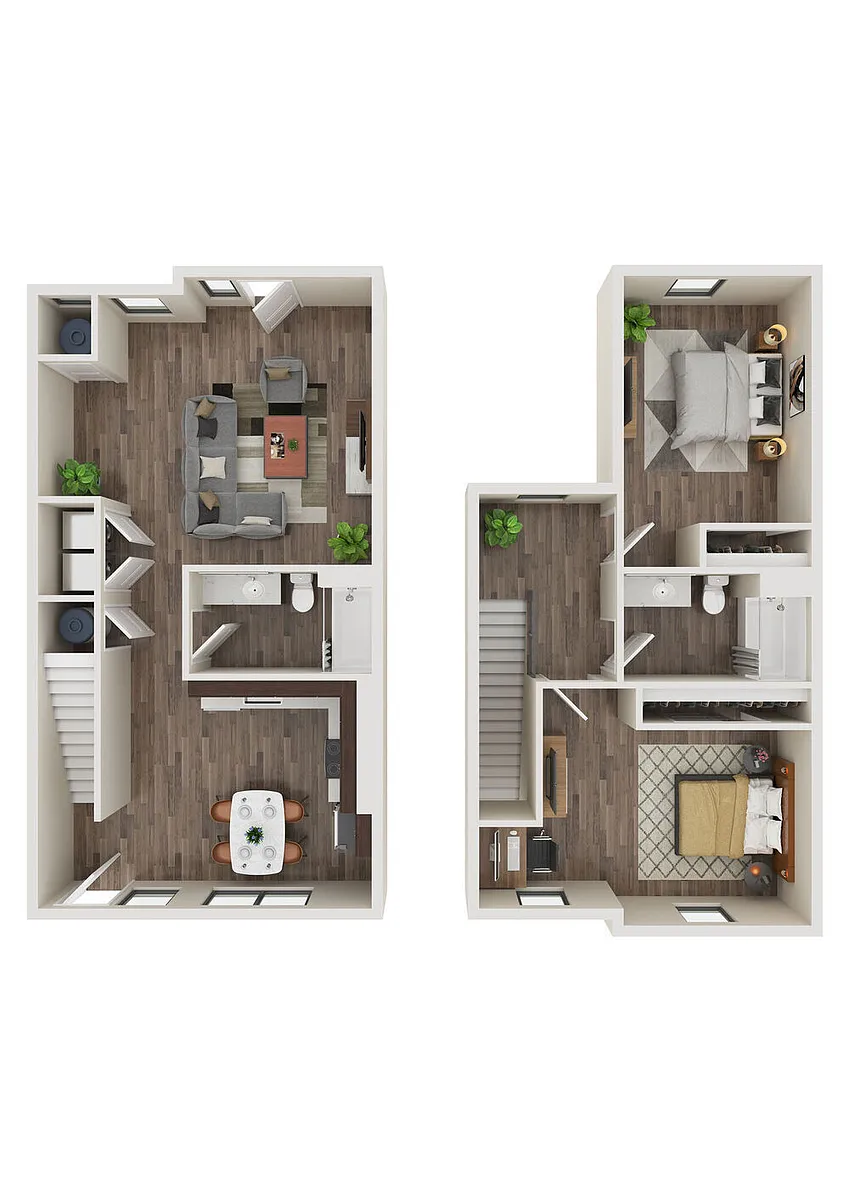 Floor plan The Sparrow Townhome