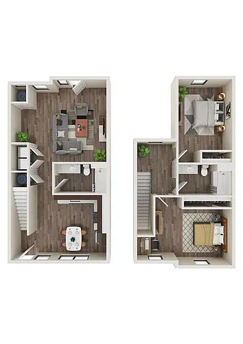 Floor plan The Sparrow Townhome