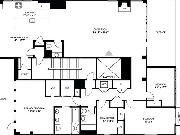 2nd image of 350 W 23rd St Penthouse B
