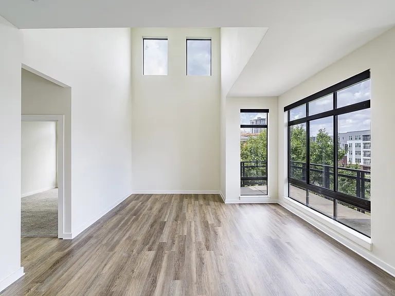 Soaring ceiling heights add to the spacious feel of each home.