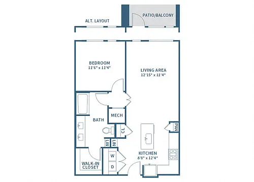 Floor plan A4 ESSENTIAL LIVING