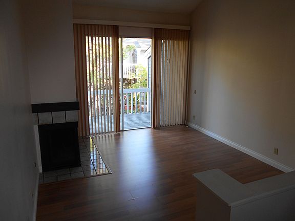 Living room with fireplace