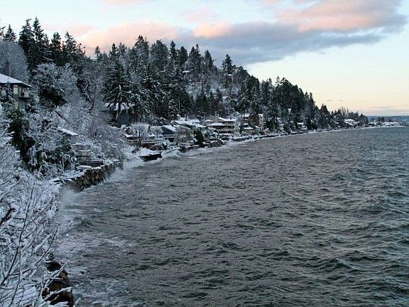 "Winter Wonderland" Another one of the ever changing views visible from all over the house and prope