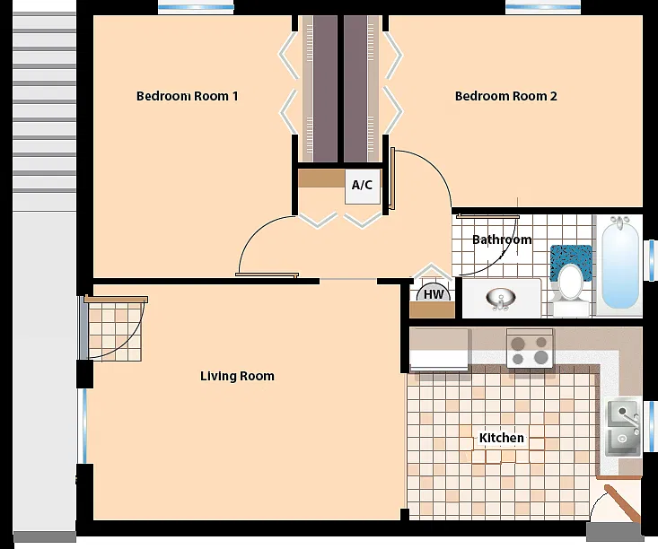 2 bed, 800 sqft, $1,000 — Photo 4
