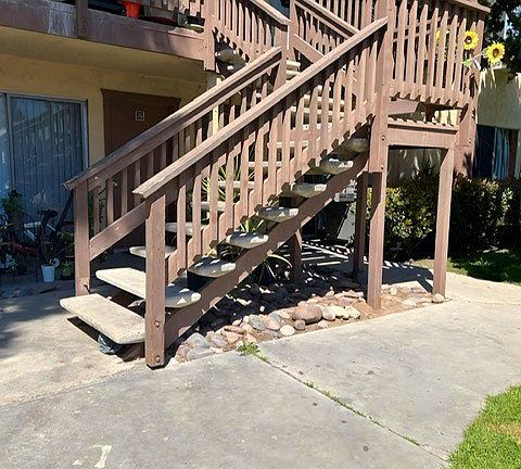Mission Bell staircase.