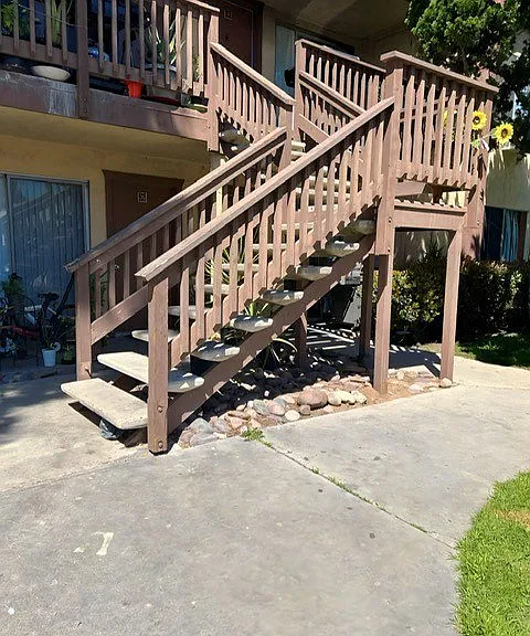 Mission Bell staircase.